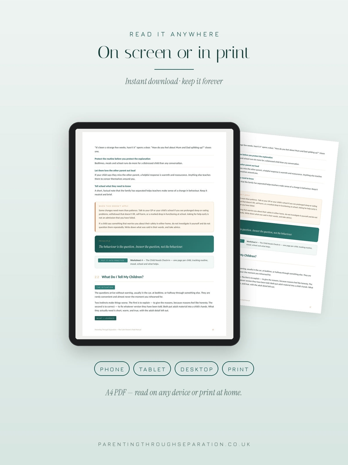 The Calm Parent’s Field Manual