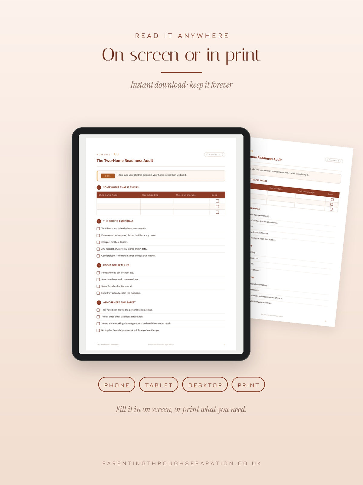 The Calm Parent’s Workbook